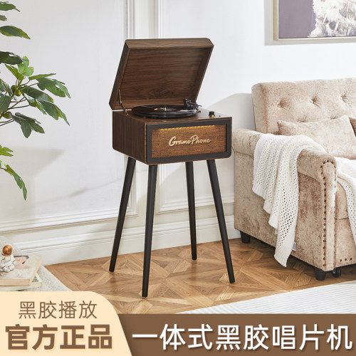 多功能动磁黑胶唱片机音箱送礼品
