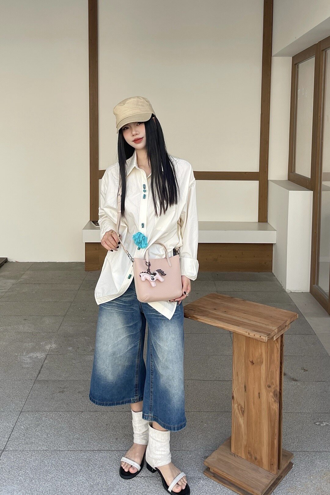 2026新款荔枝纹头层牛皮女小菜篮子小众设计手提包百搭通勤斜挎包