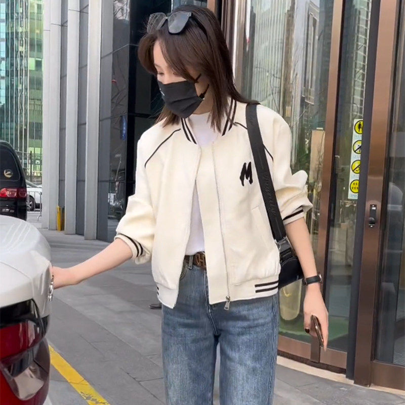 短款棒球服外套女春季新