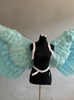 定制电动天使翅膀cos羽毛天使之翼电动遥控可折叠伸缩收缩机械翅