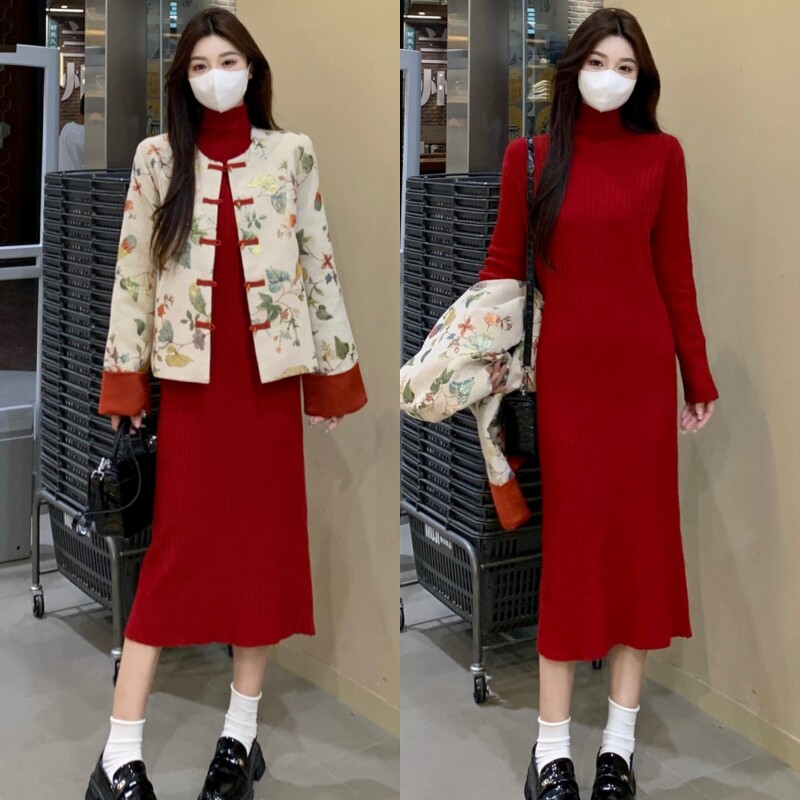 孕妇套装秋冬新款时尚新中式