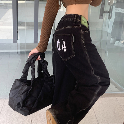 黑色常规2022阔腿裤长裤