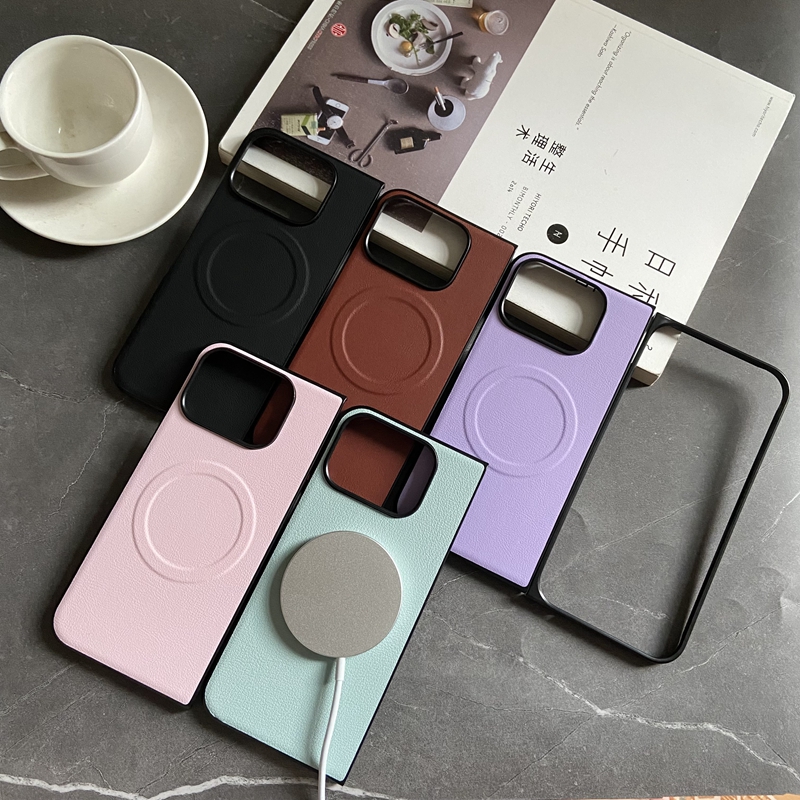 适用谷歌Pixel 10/9pro Fold折叠手机壳简约商务个性创意素皮皮纹磁吸男女款防摔保护套潮