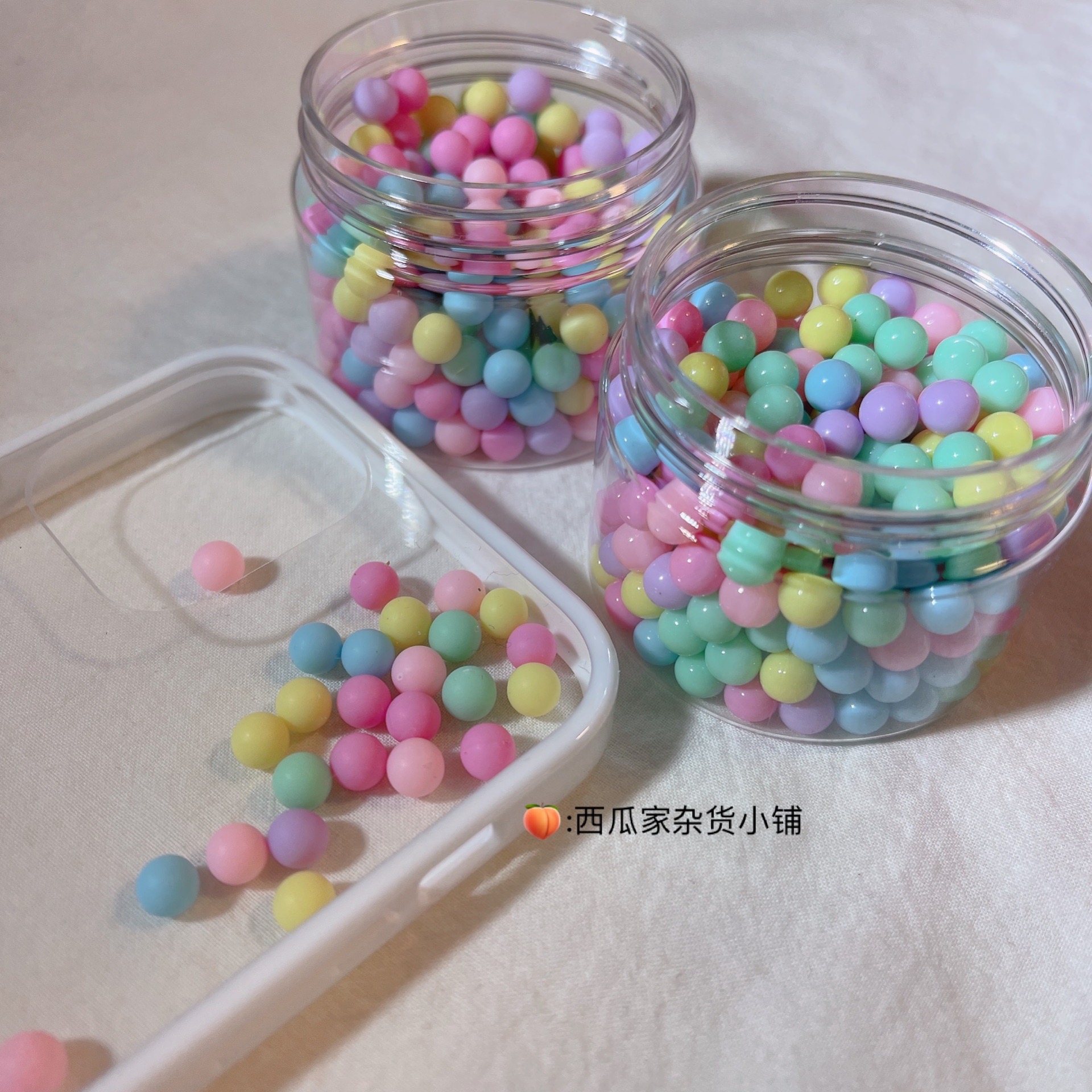 西瓜家杂货小铺无孔磨砂马卡龙