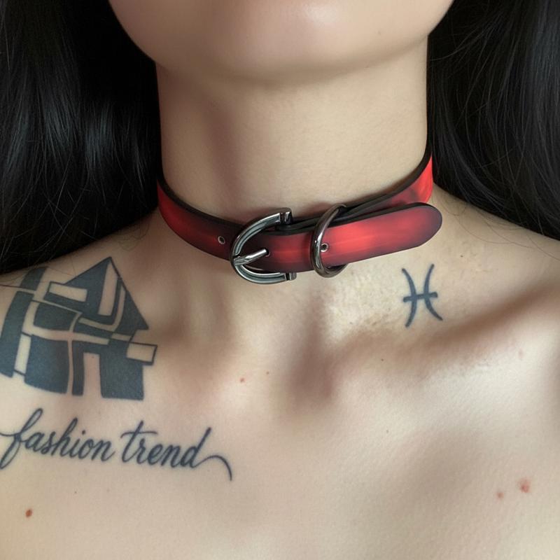 温感变色项圈女y2k甜酷风颈圈