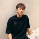 刺绣笑脸贾斯汀比伯男女同款 潮牌FOG高街宽松简约纯棉短袖 T恤