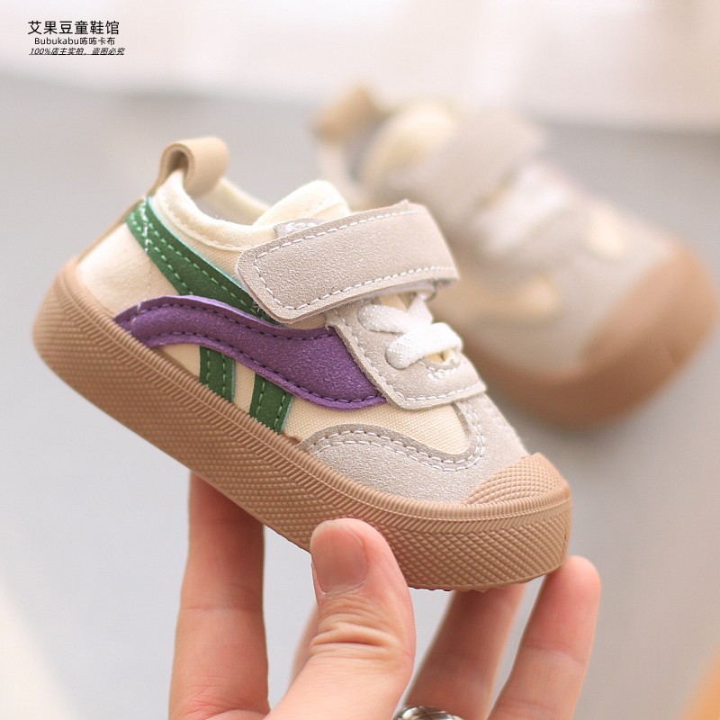 男宝宝鞋子小童鞋女童学步鞋子休闲鞋帆布鞋运动鞋春秋防滑休闲鞋