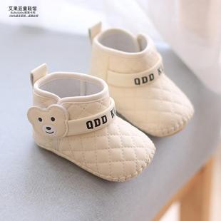 春款宝宝小皮靴男女童学步鞋秋季0-1岁婴儿鞋子6到12月软底不掉鞋