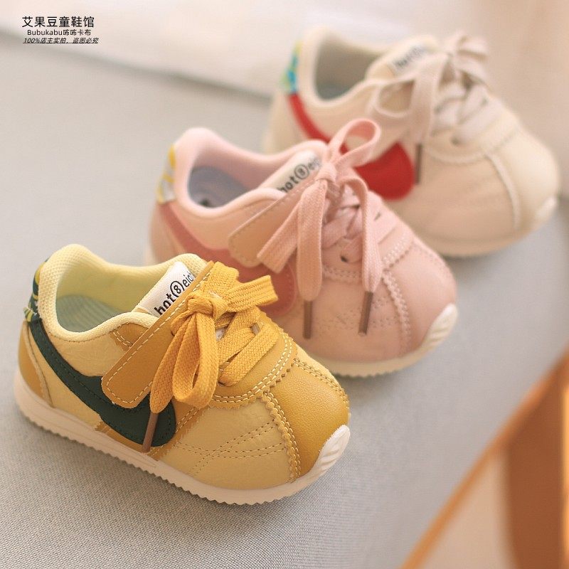 软皮德训鞋婴幼儿学步鞋男女宝宝运动鞋春秋季阿甘鞋机能百搭板鞋,童鞋/婴儿鞋/亲子鞋,学步鞋,淘宝优惠券,粉丝福利购,淘宝优惠卷