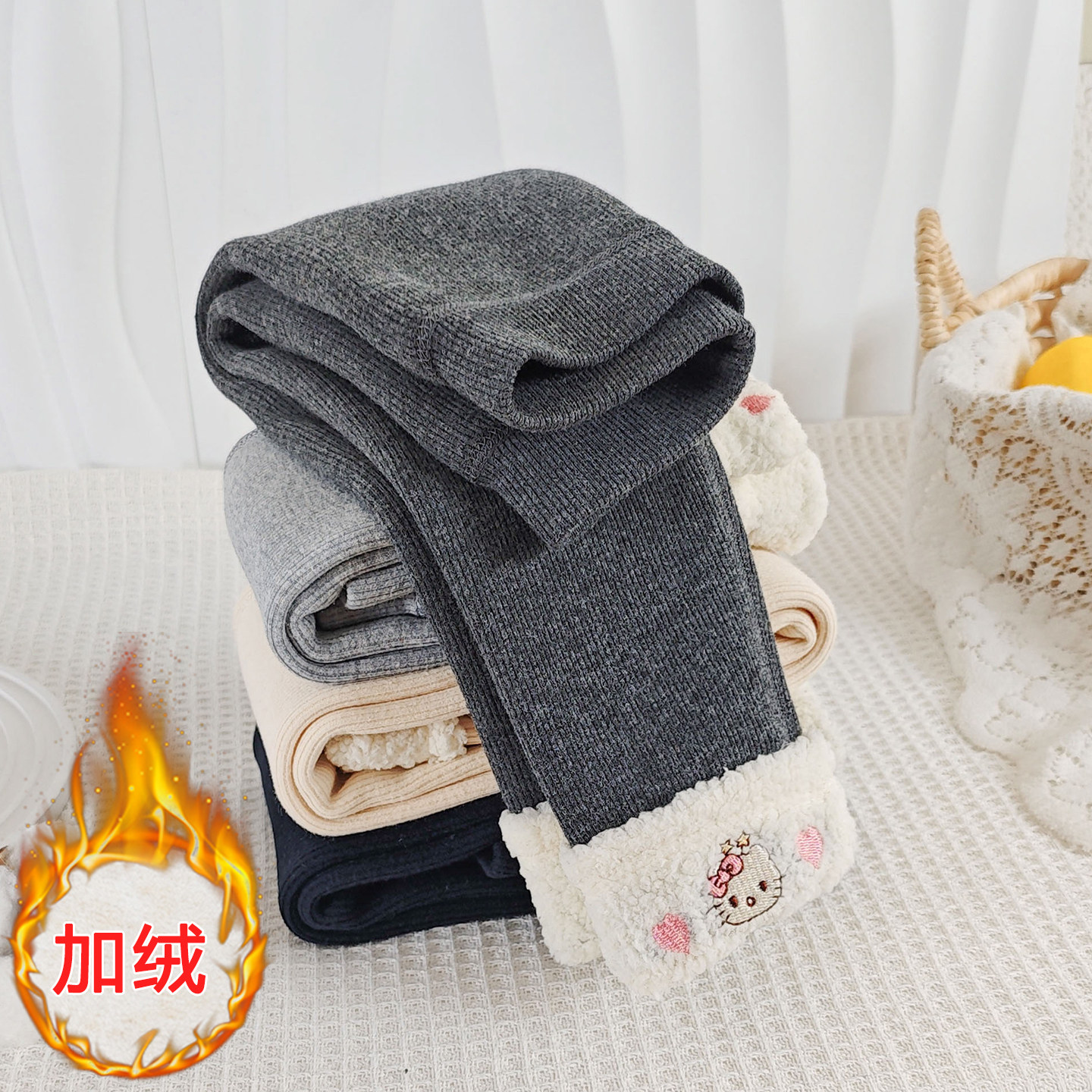 洋气女童加绒打底裤纯棉女宝宝外穿加厚长裤小女孩秋冬装保暖裤子,童装/婴儿装/亲子装,裤子,淘宝优惠券,粉丝福利购,淘宝优惠卷