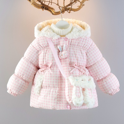 洋气女童棉衣冬季女宝宝棉服外套