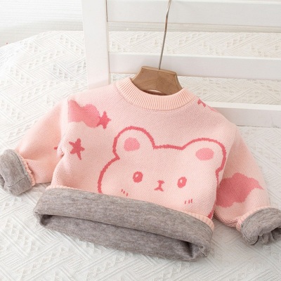 女童加厚毛衣女宝洋气内搭打底衫