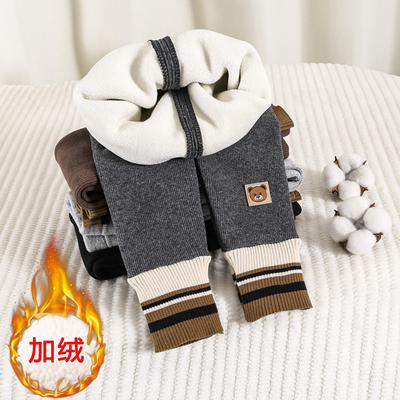 女童加绒打底裤一体绒裤加厚保暖