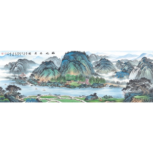 钻石画满钻新款福地安居图十字绣国画大幅山水风景手工贴客厅2026