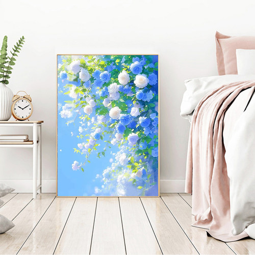 花卉砖石画客厅治愈系手工diy