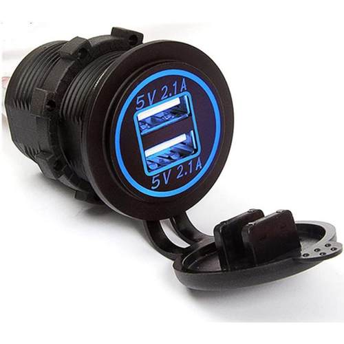 12-24V 通用汽车摩托车改装智能QC3.0USB口+PD超级快充车载手机充