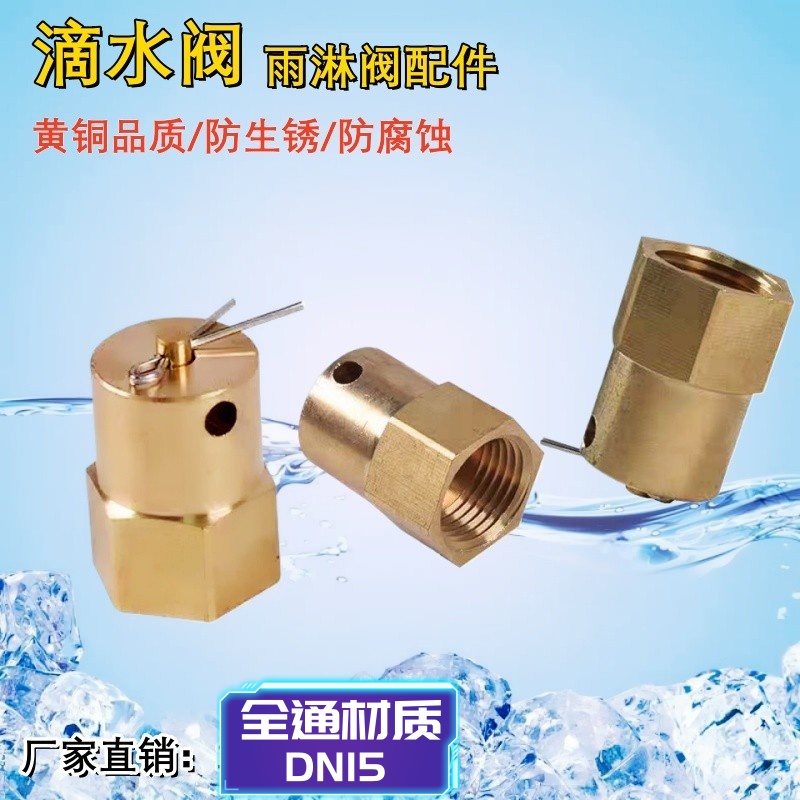 雨淋阀配件预作用报警阀组用DN15铜滴水阀安全阀泄压排水阀铜阀门