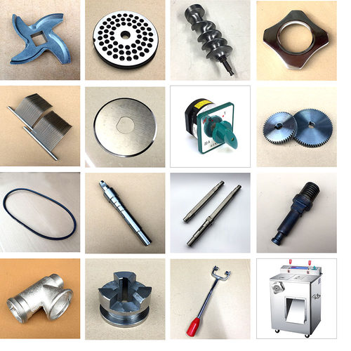 百成 JQ-1 JQ-2 绞肉机刀 孔板 推进器 刀梳 皮带 开关切肉机刀片