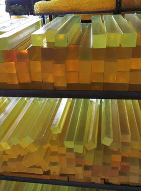 聚氨酯管优力胶方条牛筋棒PU板缓冲垫块异型加工定制