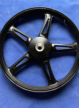 适用铃木喜运HJ110-A/E/2/2A/2C/2D摩托车前后钢圈轮毂铝轮圈黑色