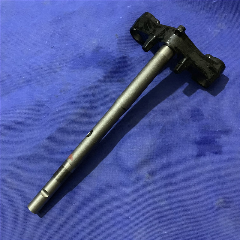 适用铃木VS125/HJ125T-22方向柱下联板三星三叉立柱前叉立管车架
