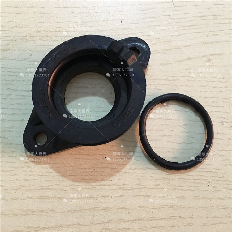 适用EN125-2A 钻豹HJ125K GN125H铃木王GS化油器进气管接口接头胶