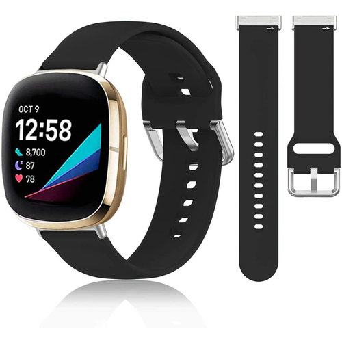 适用Fitbitversa3/Sense硅胶表带