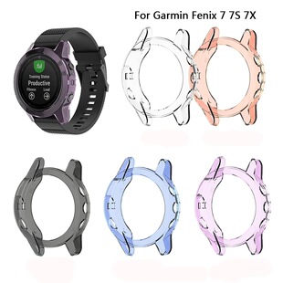 适用佳明Garmin Fenix7s/7/7XPro保护壳糖果色镂空防摔表壳保护套