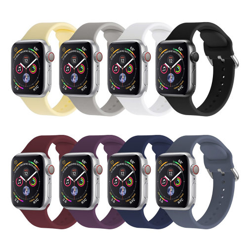 适用苹果AppleWatch三星扣硅胶腕