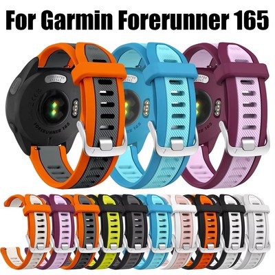 适用佳明Forerunner165硅胶双色