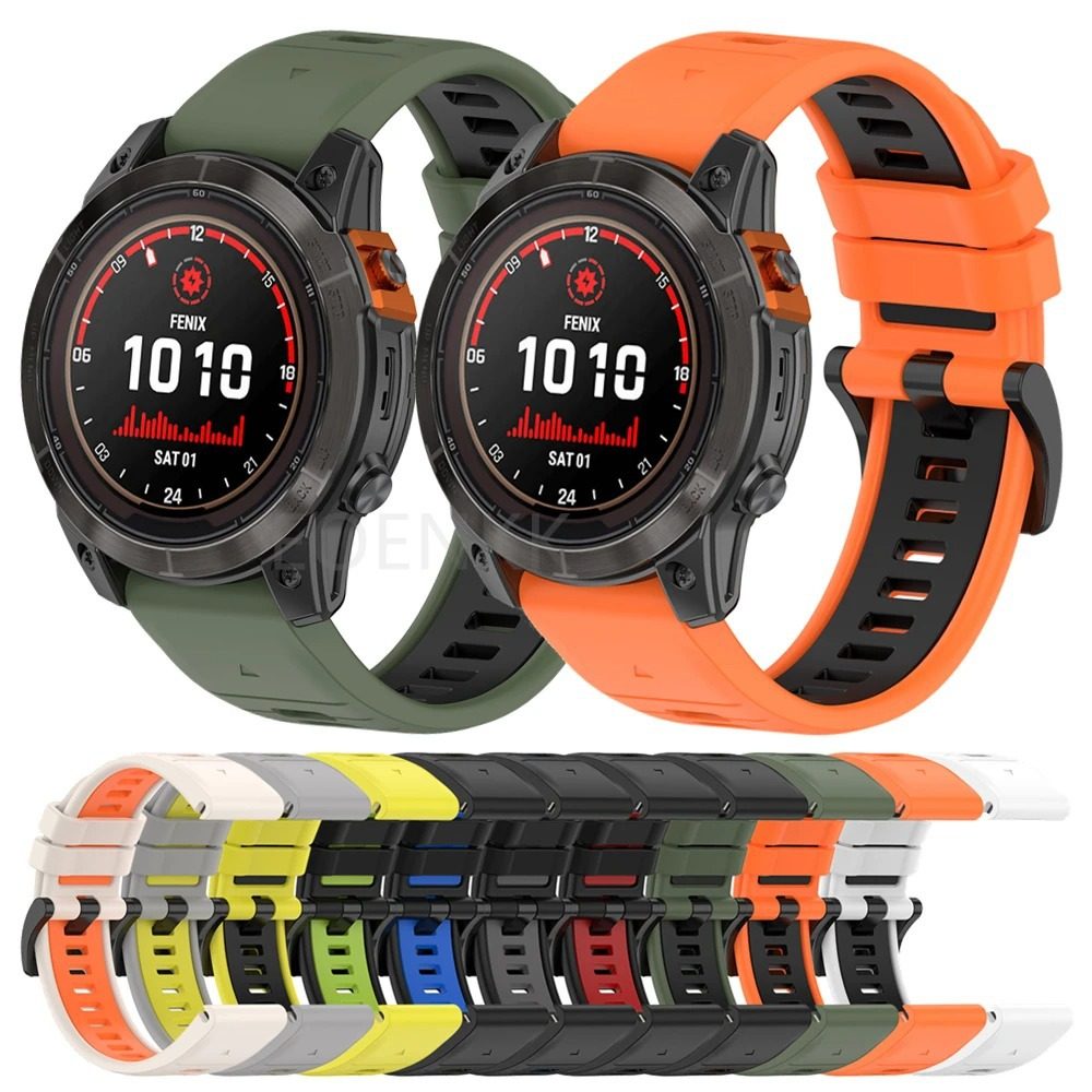 20/22/26mm适用佳明双色快拆硅胶