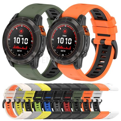 20/22/26mm适用佳明双色快拆硅胶