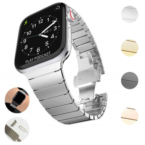 适用苹果AppleWatch8一珠蝴蝶扣