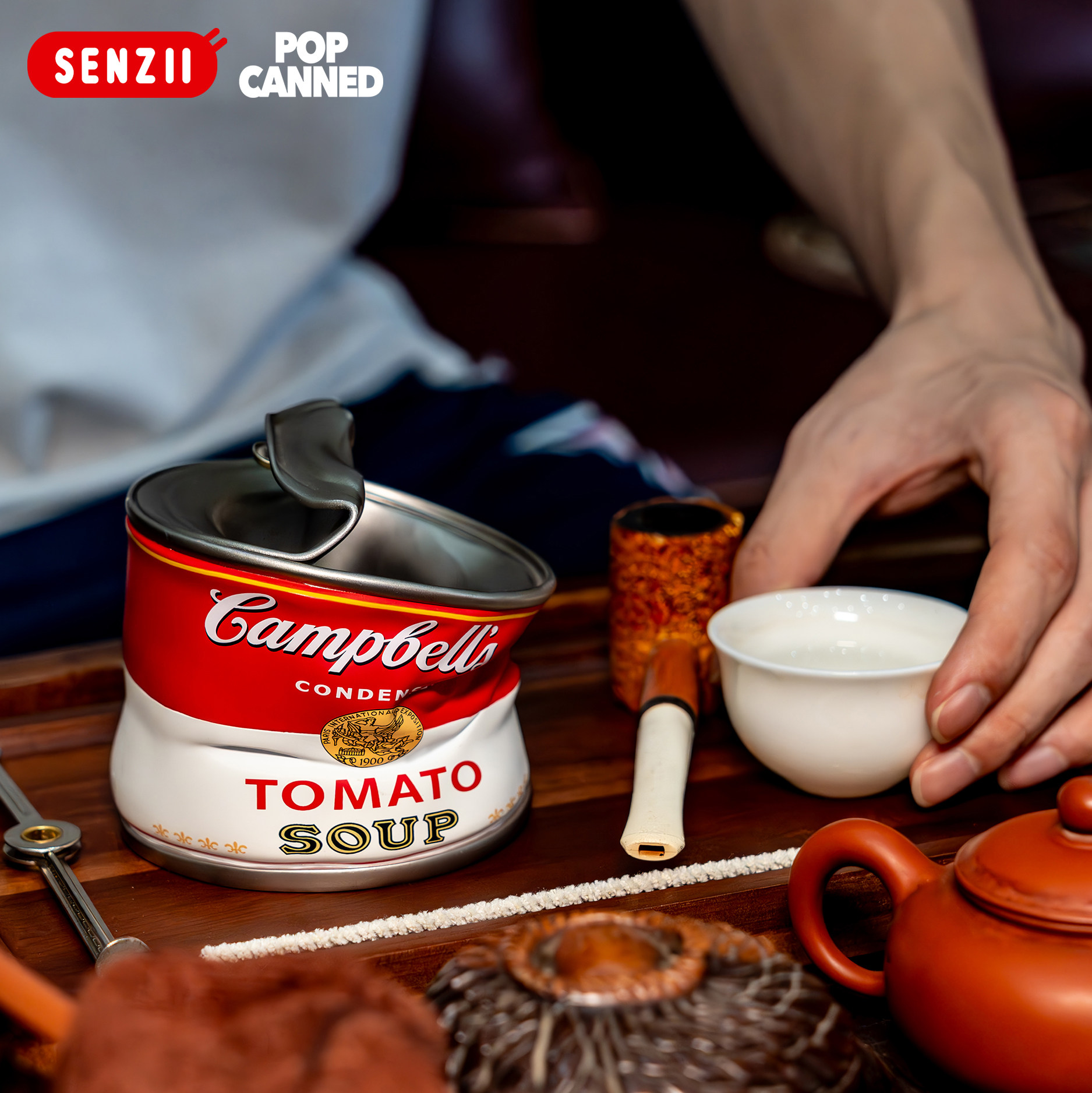 SENZII千记商行·有趣的人罐头烟灰缸储物居家手办礼物收藏现货