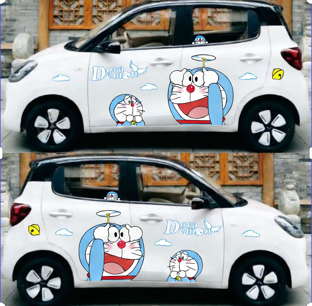 五菱宏光MINIEV四门版哆啦A梦贴