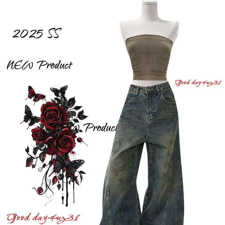 休闲长裤宽松18-24周岁2025春季