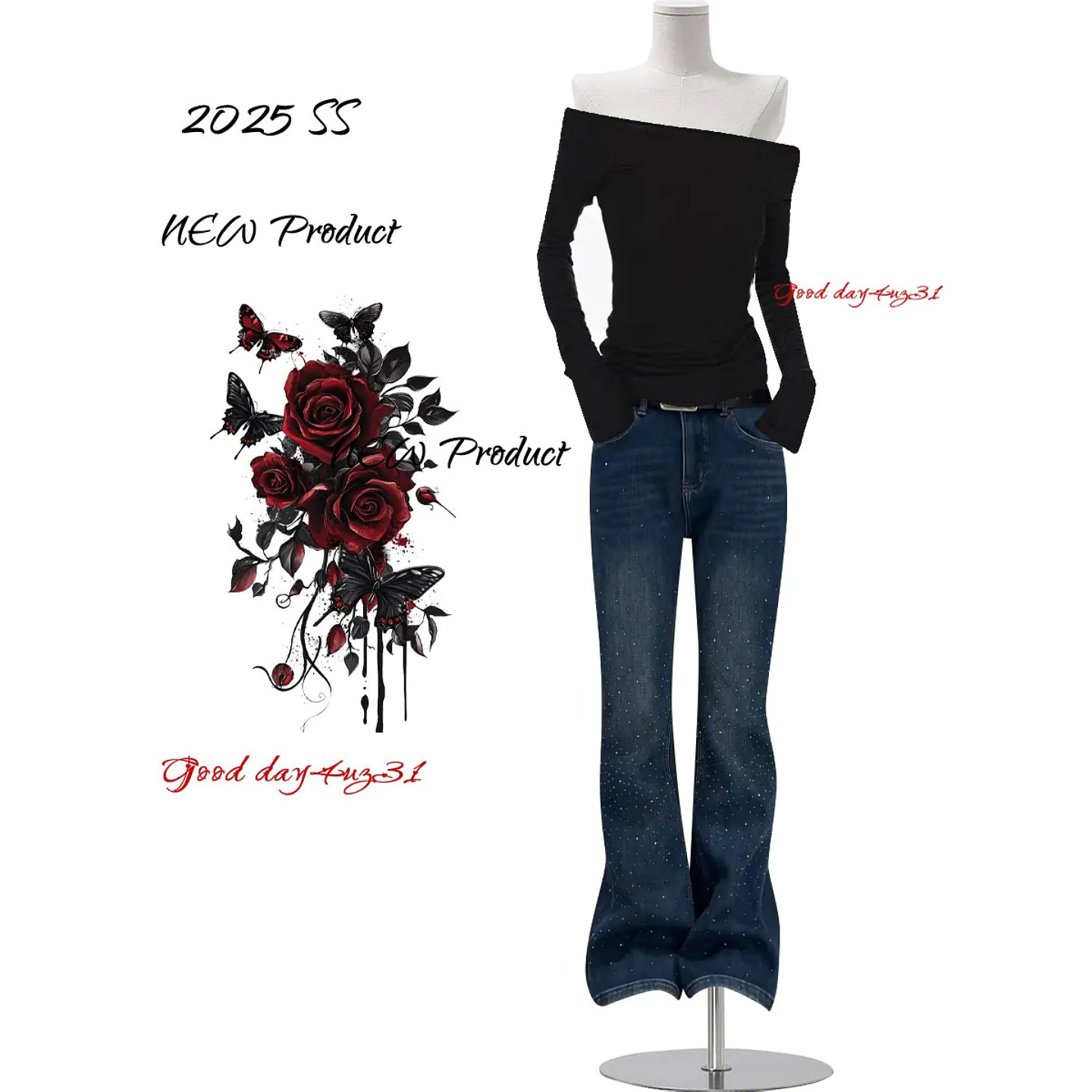 大码美式复古烫钻设计感微喇牛仔裤女春季新款街头风显瘦喇叭长裤,女装/女士精品,大码裤装,淘宝优惠券,粉丝福利购,淘宝优惠卷