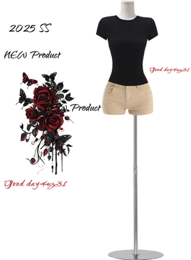 大码美式复古辣妹穿搭牛仔短裤女夏季新款街头设计感显瘦直筒热裤