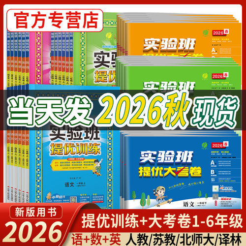 实验班提优训练+大考卷1-6任选