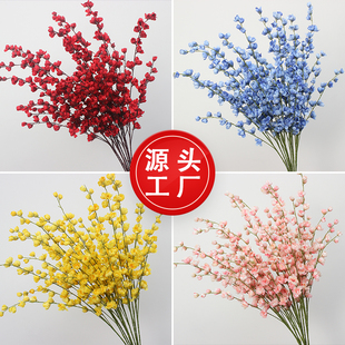 新款仿真花4叉紫罗兰婚庆假花婚礼堂装饰舞台背景花束迎宾路引花