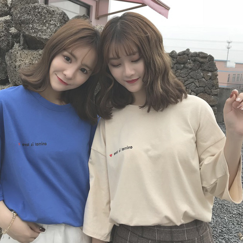 閨蜜裝夏季短袖t恤女寬松韓版宿舍服裝多人姐妹三四人學生半袖在類目 女裝/女士精品, T恤中 - 來自Buy2taobao.com提供專業的淘寶代購服務