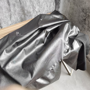 设计师服装闪耀黑点梦境花园针织布料 diy连衣裙礼服造型金属感布