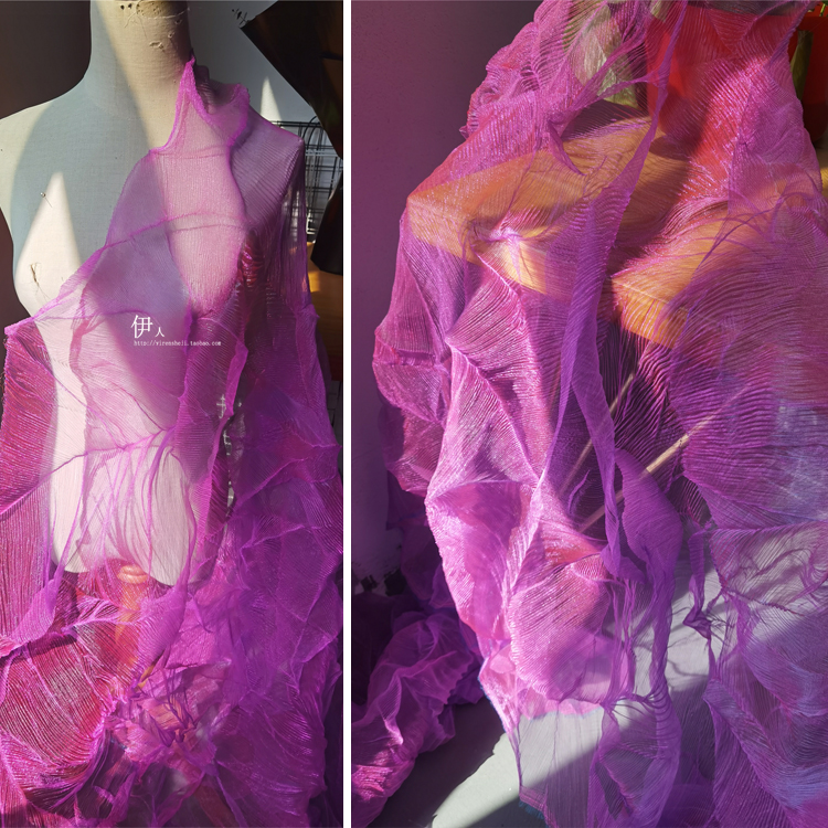 伊人网纱服装欧美肌理