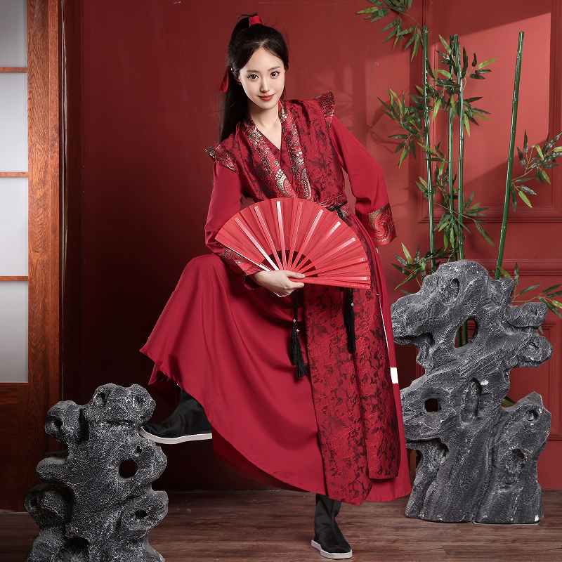 新款古典舞古装套装女中国风侠客风服装剑舞九州同象王行舞蹈服女