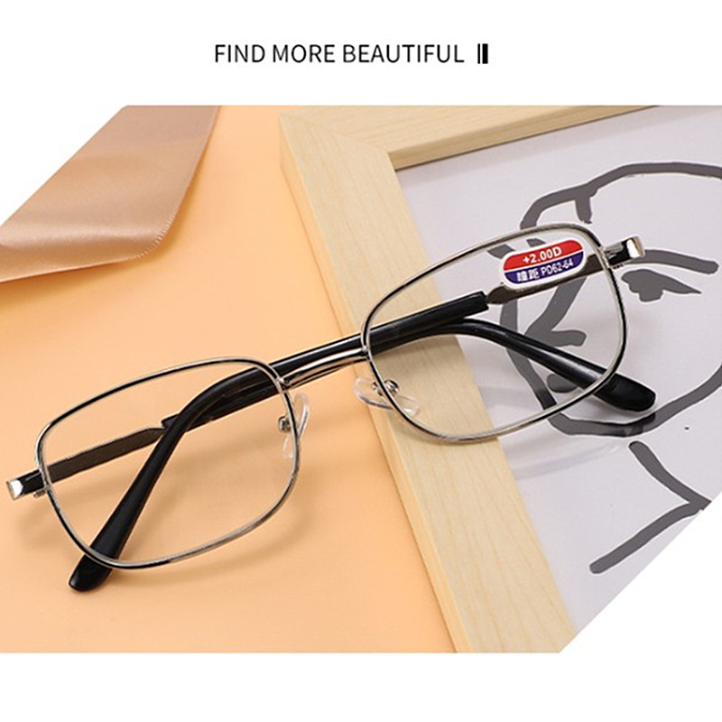 特价高清玻璃镜片不易磨老花镜金属架男女款老花眼镜清晰老花镜