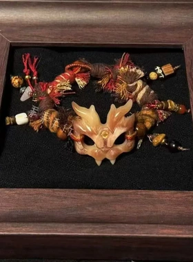 小众复古民族风手链女藏式手工制作新中式龙骨牌编绳手绳情侣款