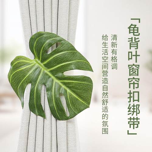 龟背竹窗帘绑带固定扣弹力捆绑绳