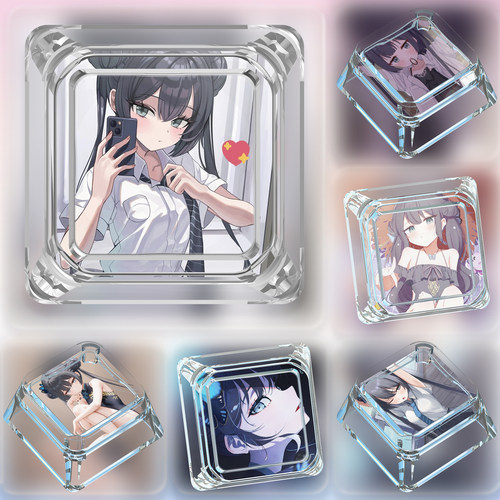 龙华妃咲蔚蓝档案透明键帽挂件