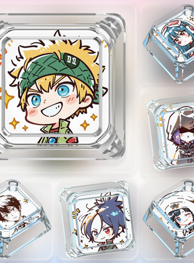 动漫家庭教师键帽单个卡通可爱Q版十字轴客制机械键盘透光ESC键帽