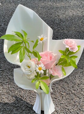3D打印创意礼品盒 插花束造型解压玩具 白色便携家居装饰桌面摆件
